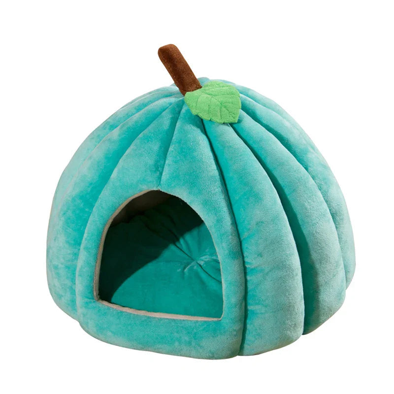 3D Pompoen Kattenhuis met Antislip Bodem en Verwijderbare Mat voor Katten en Kleine Honden 8