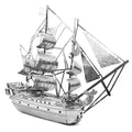 3D metalen puzzelmodel van een piratenschip - DIY lasergesneden speelgoed 1