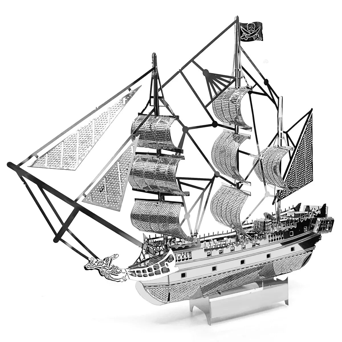 3D metalen puzzelmodel van een piratenschip - DIY lasergesneden speelgoed 7