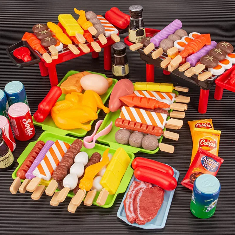 BBQ Speelgoedset Voor Kinderen - Educatief Kookgerei, Multicolor, 21 Stuks 0