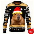 Capybara kersttrui voor mannen en vrouwen met 3D print 7