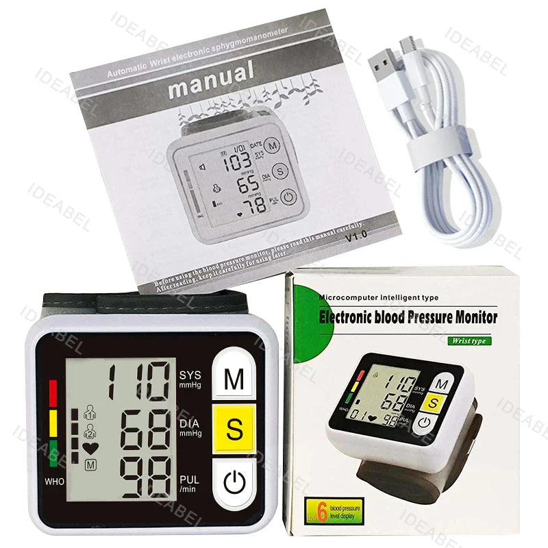 Digitales Handgelenk-Blutdruckmessgerät mit Herzfrequenzmessung 4