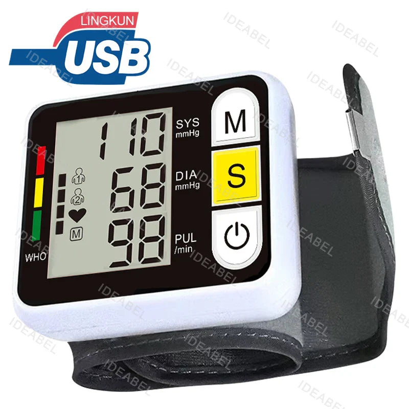 Digitales Handgelenk-Blutdruckmessgerät mit Herzfrequenzmessung 5