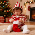 Kerst Rompertje voor Baby's met Borduurwerk en Hoed 2