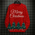 Kerst Sweatshirt voor Heren met 3D Grafische Print, Ronde Hals, Casual Stijl 0