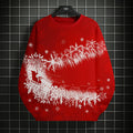 Kerst Sweatshirt voor Heren met 3D Grafische Print, Ronde Hals, Casual Stijl 6
