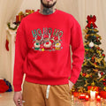 Kerst eland trui voor heren met ronde hals en lange mouwen 2