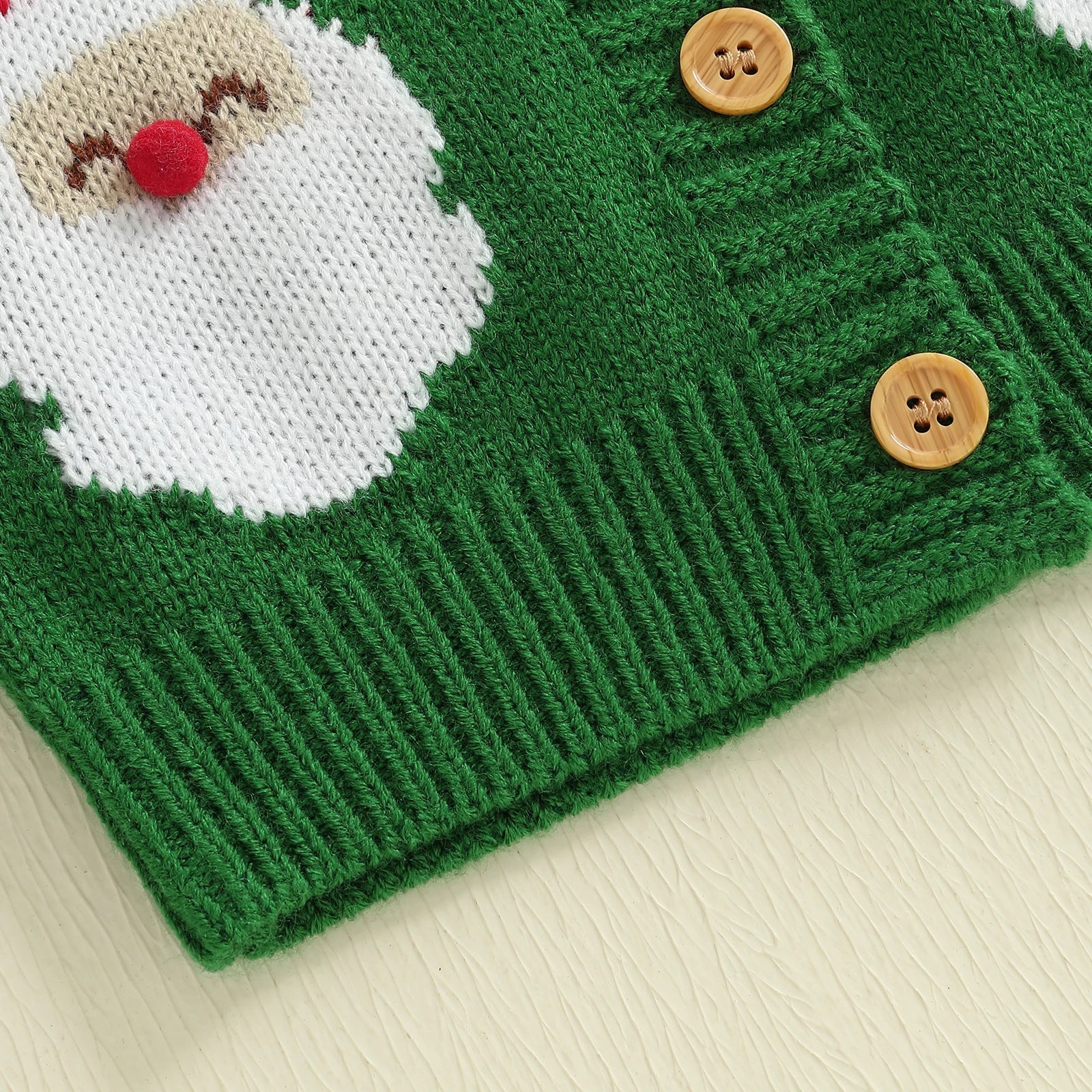 Kerstkindervest voor jongens en meisjes, 0-3 jaar, lange mouwen, warm en comfortabel 3