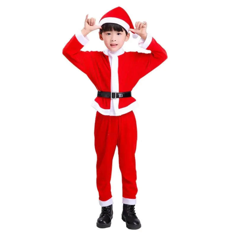 Kerstkostuum voor Kinderen - Rood Cosplayset voor Jongens en Meisjes, Verschillende Maten 5
