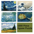 Minipuzzel 1000 stukjes Van Gogh Sterrennacht voor volwassenen, milieuvriendelijk papier 1