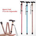 Multifunktionaler Teleskop-Gehstock aus Aluminium für Senioren 5