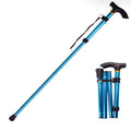 Multifunktionaler Teleskop-Gehstock aus Aluminium für Senioren 7