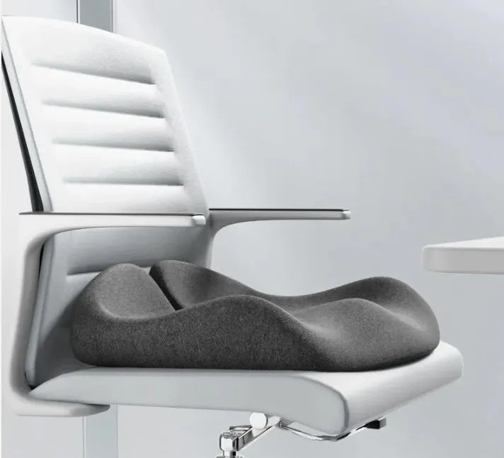 Orthopädisches Sitzkissen aus Memory-Schaum für Rückenschmerzen, 45x35cm, Schwarz 7