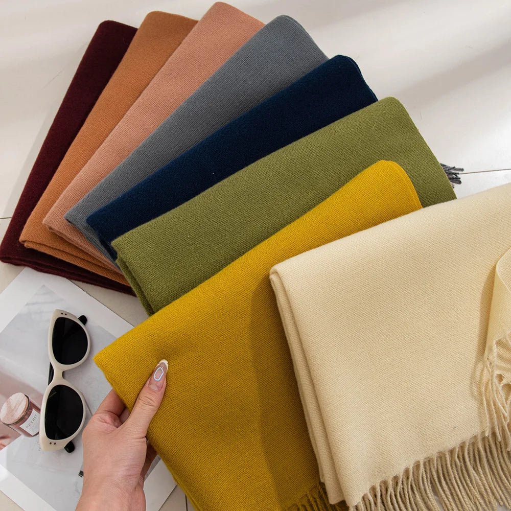 Pashmina Schal für Damen und Herren, weich, warm, 200x68 cm, vielseitig und elegant 1