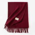 Pashmina Schal für Damen und Herren, weich, warm, 200x68 cm, vielseitig und elegant 22