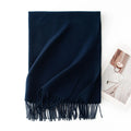 Pashmina Schal für Damen und Herren, weich, warm, 200x68 cm, vielseitig und elegant 26
