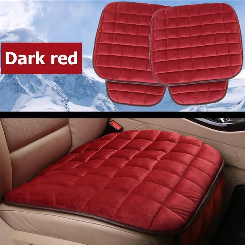 Schwarzes Autositzkissen mit rutschfester Unterseite und Stauraum für Autos und Bürostühle 5