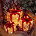 Verlichte Geschenkdozen Set van 3 voor Kerstdecoratie 2023, Multicolor LED 0