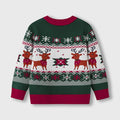 Warme Gebreide Kersttrui voor Kinderen met Hertenprint, Unisex, Maten 2-6 Jaar 1